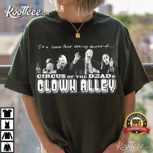 Circus Of The Dead's Clown Alley Horror Clown Fan Club T Shirt (2)