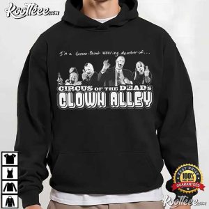 Circus Of The Dead's Clown Alley Horror Clown Fan Club T Shirt (3)