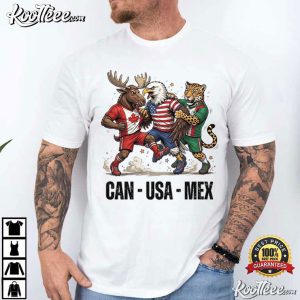 North America Football Fan 2026 World Cup Mascot Soccer T Shirt (2)