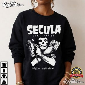 Secula Surfboards Skull Charleston South Carolina T Shirt (1)