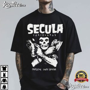 Secula Surfboards Skull Charleston South Carolina T Shirt (2)