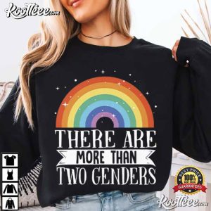 There Are More Than Two Genders Rainbow Pride T Shirt (1)