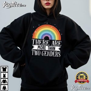 There Are More Than Two Genders Rainbow Pride T Shirt (2)