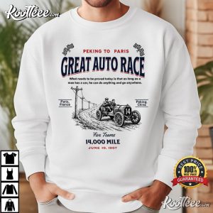 Peking To Paris 14,000 Mile Vintage Auto Race T Shirt (2)