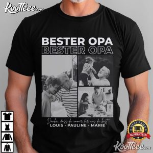 Beste Oma Bester Opa Custom Photo T Shirt (1)
