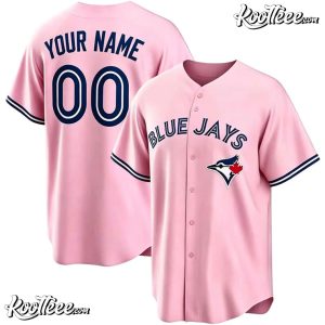 Toronto Blue Jays Pink Custom Baseball Jersey (3)