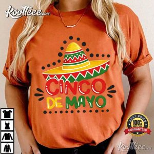 Cinco De Mayo Sequin Style Fiesta Mexican Party T Shirt (1)