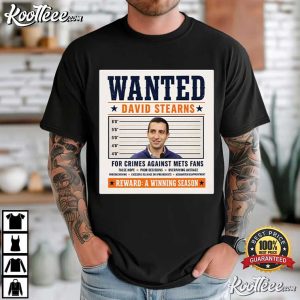 David Stearns Wanted Poster New York Mets Baseball T Shirt (2)