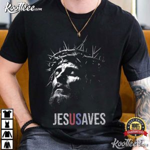 Jesus Saves American Flag Christian Faith Based Religious T Shirt (4)