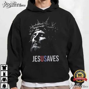 Jesus Saves American Flag Christian Faith Based Religious T Shirt (2)