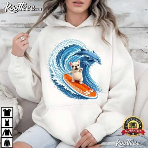 French Bulldog Surf Cute Beach Puppy T Shirt (4)