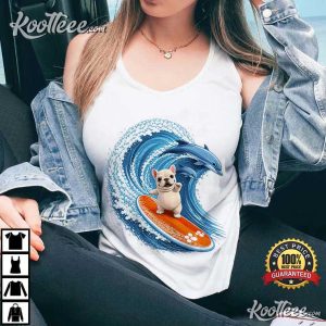 French Bulldog Surf Cute Beach Puppy T Shirt (3)