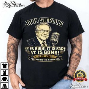 John Sterling Memorial 1938–2026 Forever On The Airwaves Baseball T Shirt (4)