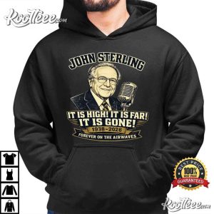 John Sterling Memorial 1938–2026 Forever On The Airwaves Baseball T Shirt (2)