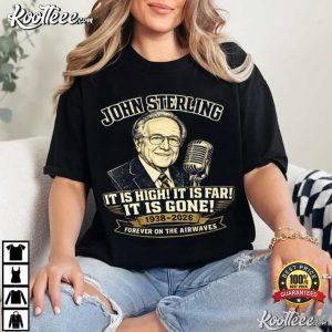 John Sterling Memorial 1938–2026 Forever On The Airwaves Baseball T Shirt (3)