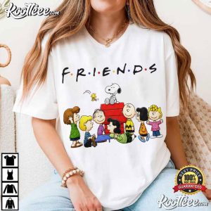 Peanuts Friends Snoopy Charlie Brown Graphic T Shirt (2)