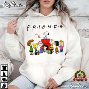 Peanuts Friends Snoopy Charlie Brown Graphic T Shirt (3)