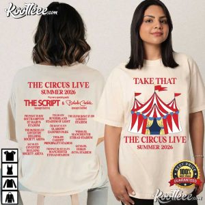 Take That The Circus Live Summer 2026 Tour Concert T Shirt (1)