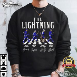 Tampa Bay Walking Road Signatures Ice Hockey T Shirt (4)