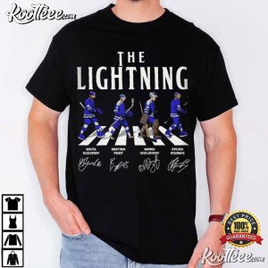 Tampa Bay Walking Road Signatures Ice Hockey T Shirt (1)