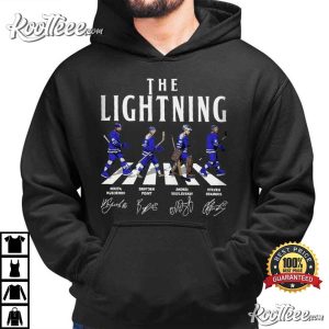 Tampa Bay Walking Road Signatures Ice Hockey T Shirt (3)