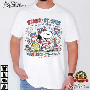 Snoopy America 250 Anniversary Patriotic 4th Of July T Shirt (1)