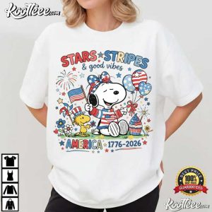 Snoopy America 250 Anniversary Patriotic 4th Of July T Shirt (3)