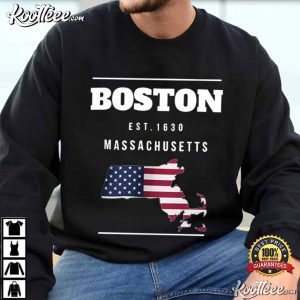 Boston EST 1630 Massachusetts Souvenir T Shirt (1)