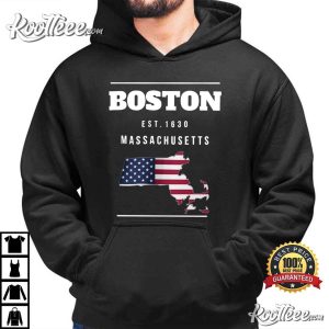 Boston EST 1630 Massachusetts Souvenir T Shirt (2)