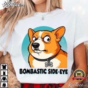 Corgi Combastic Side Eye Graphic Funny T Shirt (4)