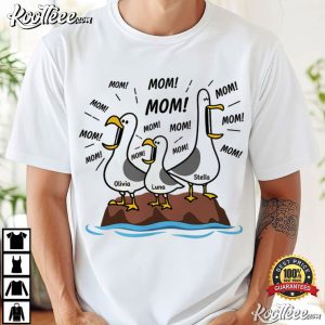 Seagull Mom Mom Mom Funny Mother's Day Gift Custom Name T Shirt (4)