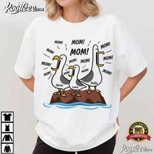 Seagull Mom Mom Mom Funny Mother's Day Gift Custom Name T Shirt (3)