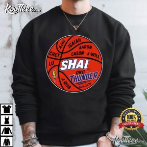 OKC Basketball Shai Inspired Thunder T Shirt (2)