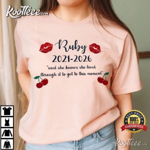 Cherries School Leavers Kiss Marks Personalised T Shirt (4)