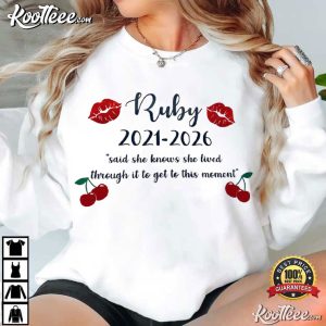 Cherries School Leavers Kiss Marks Personalised T Shirt (2)