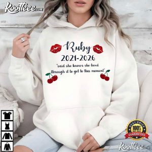 Cherries School Leavers Kiss Marks Personalised T Shirt (3)