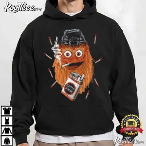 Philadelphia Flyers Mascot Hockey Gritty Unfiltered Attitude T Shirt (2)