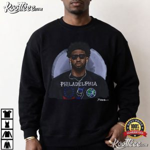 Joel Embiid Philadelphia 76ers Basketball NBA T Shirt (2)
