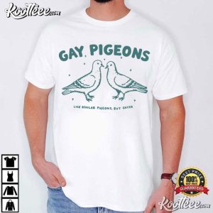 Gay Pigeons Funny LGBTQ Pride Queer T Shirt (1)