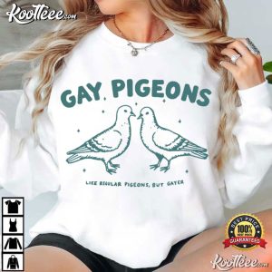 Gay Pigeons Funny LGBTQ Pride Queer T Shirt (2)