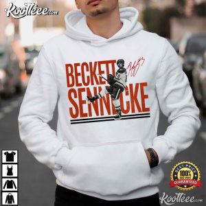 Beckett Sennecke 45 Anaheim Ice Hockey Vintage 90s T Shirt (4)