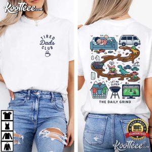 Tired Dads Club Fathers Day Gift T Shirt (1)