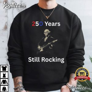 George Washington Playing Fender Stratocaster 250 Years Patriotic T Shirt (4)