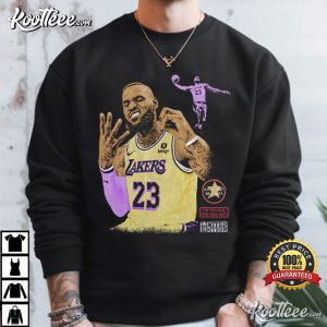 LeBron James Los Angeles Lakers Vintage Basketball NBA Fan T Shirt (3)