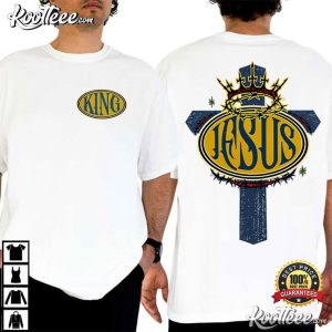 King Jesus Denim Christian T Shirt (1)