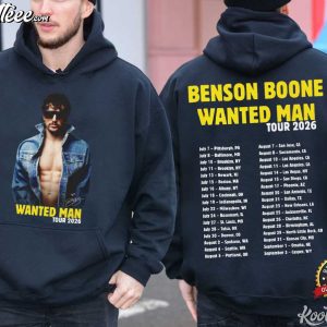 Benson Boone Wanted Man Tour 2026 Concert Tour T-Shirt Benson Boone Wanted Man Tour 2026 Concert Tour T Shirt (1)