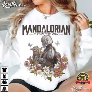 Star Wars Mandalorian Grogu Baby Yoda Father's Day T Shirt (1)