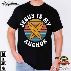 Jesus Is My Anchor Retro Christian Beach Religious T-Shirt Jesus Is My Anchor Retro Christian Beach Religious T Shirt (2)