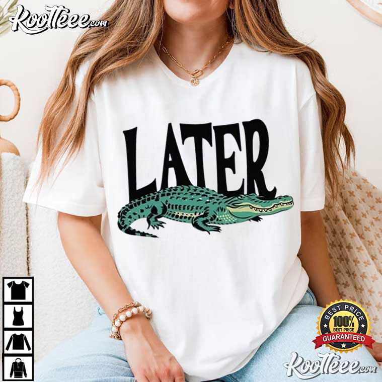 Later Gator Vintage 90s Y2K Graphic Alligator T-Shirt