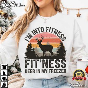 Deer In Freezer Retro Sunset Funny Hunting T-Shirt Deer In Freezer Retro Sunset Funny Hunting T Shirt (2)